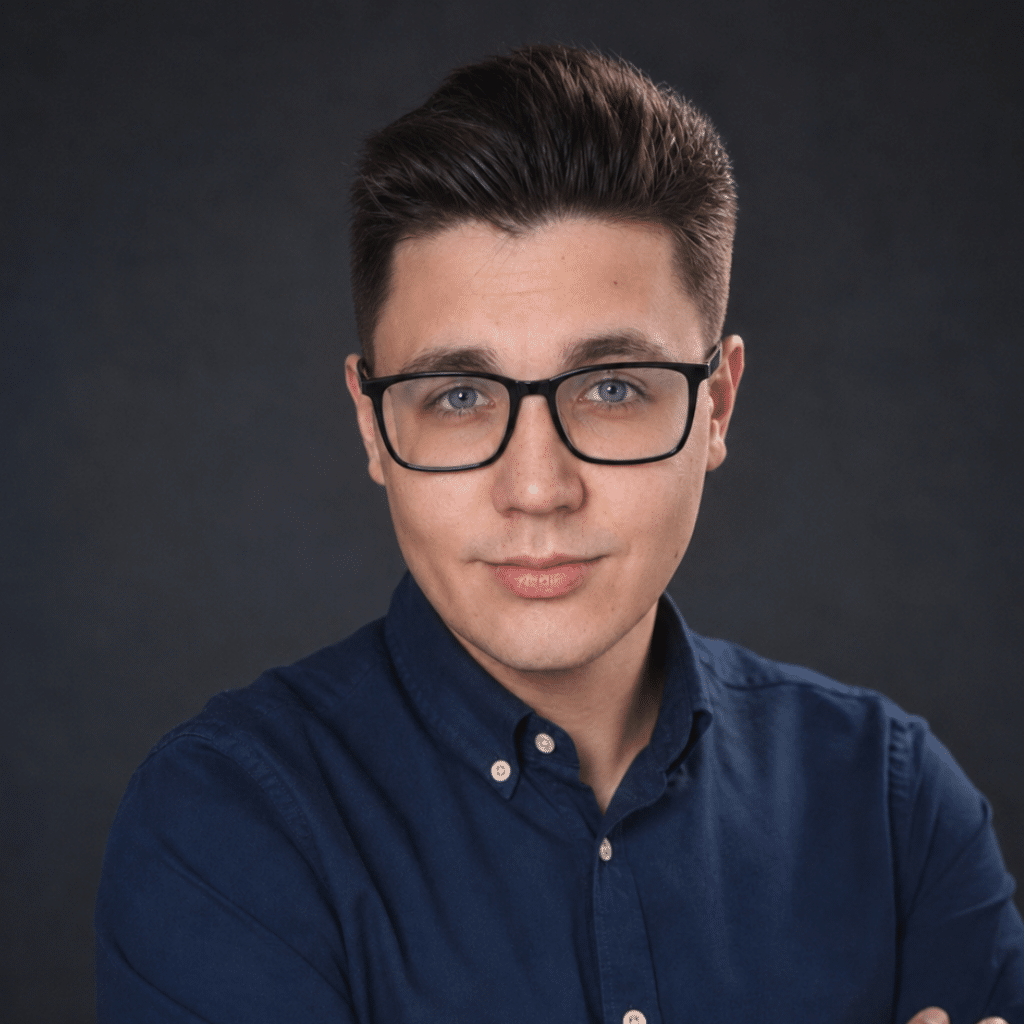 Jakub Klimczak - właściciel szkoły językowej Just Be English, nauczyciel Business English